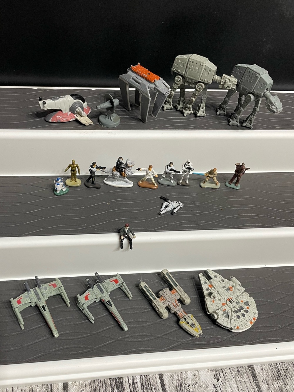 20 Piece Lot of Vintage 90s Galoob Micro Machines Star Wars Figures & Vehicles G